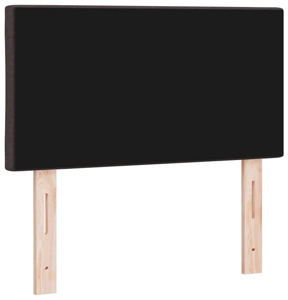 Cabeceira com Design de Blocos de Diamante Castanho Escuro 80cm, Tecid