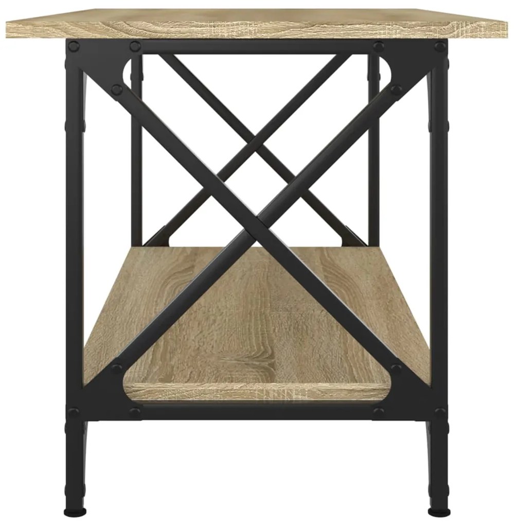 Mesa de centro 80x45x45 cm deriv. madeira/ferro carvalho sonoma