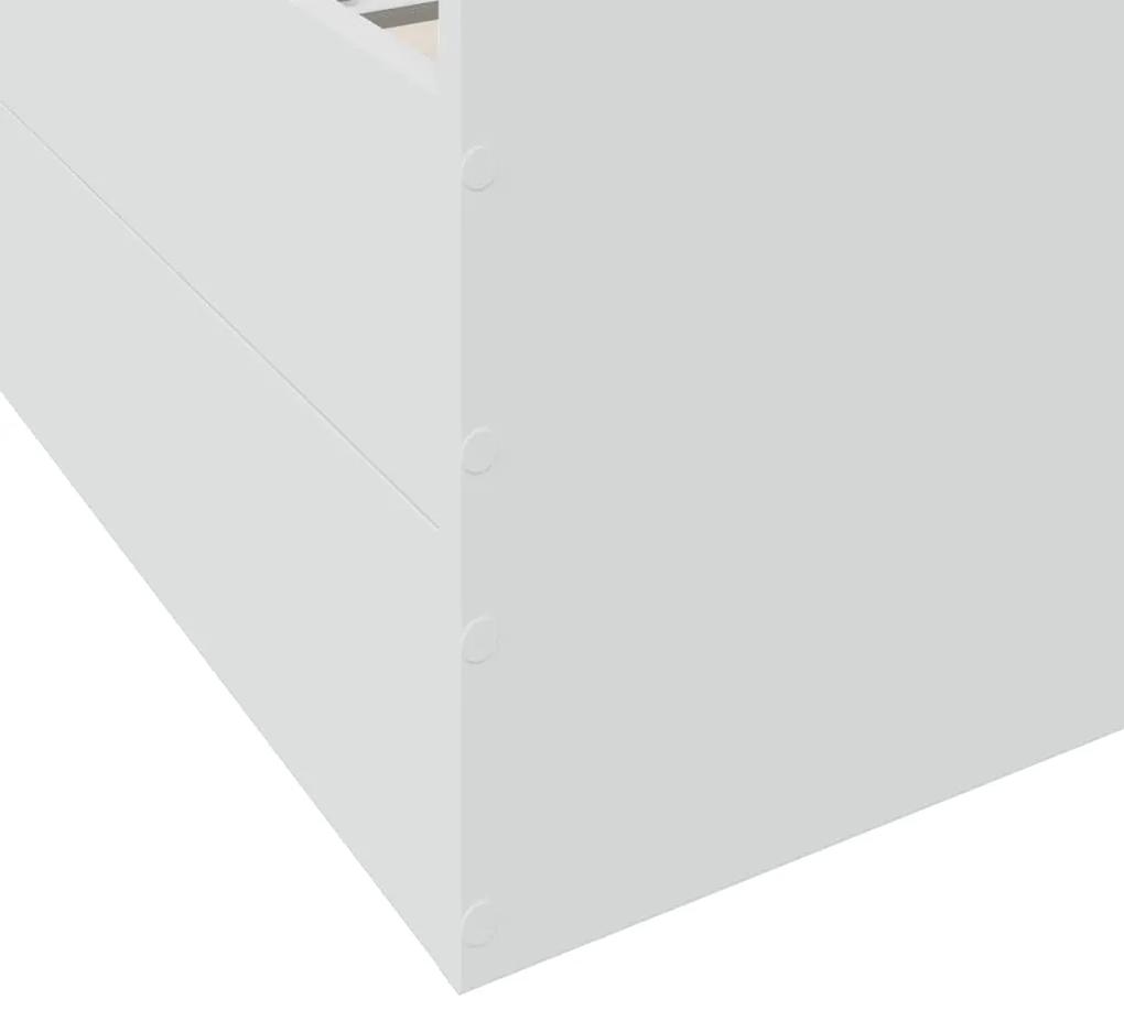 Estrutura cama c/ gavetas 120x190cm derivados de madeira branco