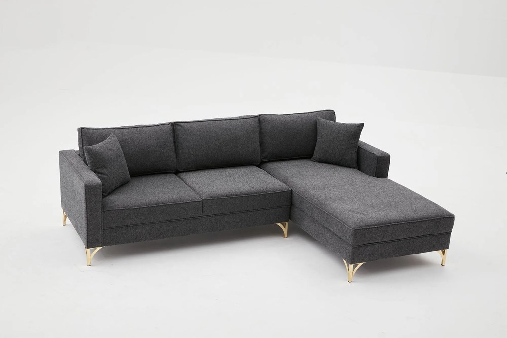 Sofá de Canto Berlin – Antracite – 258x83x181 cm