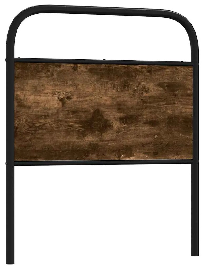 vidaXL Cabeceira de substituição 80 cm derivados madeira/aço carvalho fumado