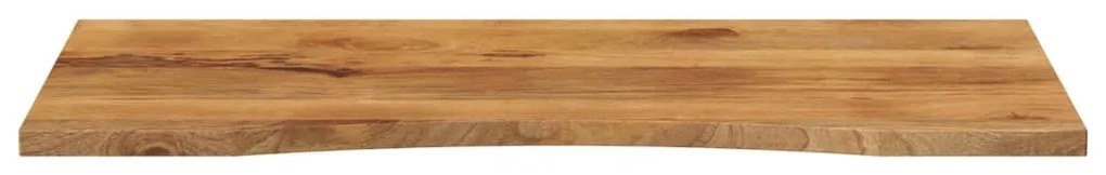 Tampo de mesa com curva 120x50x2,5 cm mangueira áspera maciça