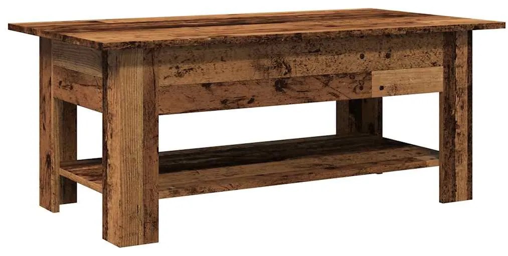 Mesa de centro 102x55x42 cm derivados de madeira madeira velha