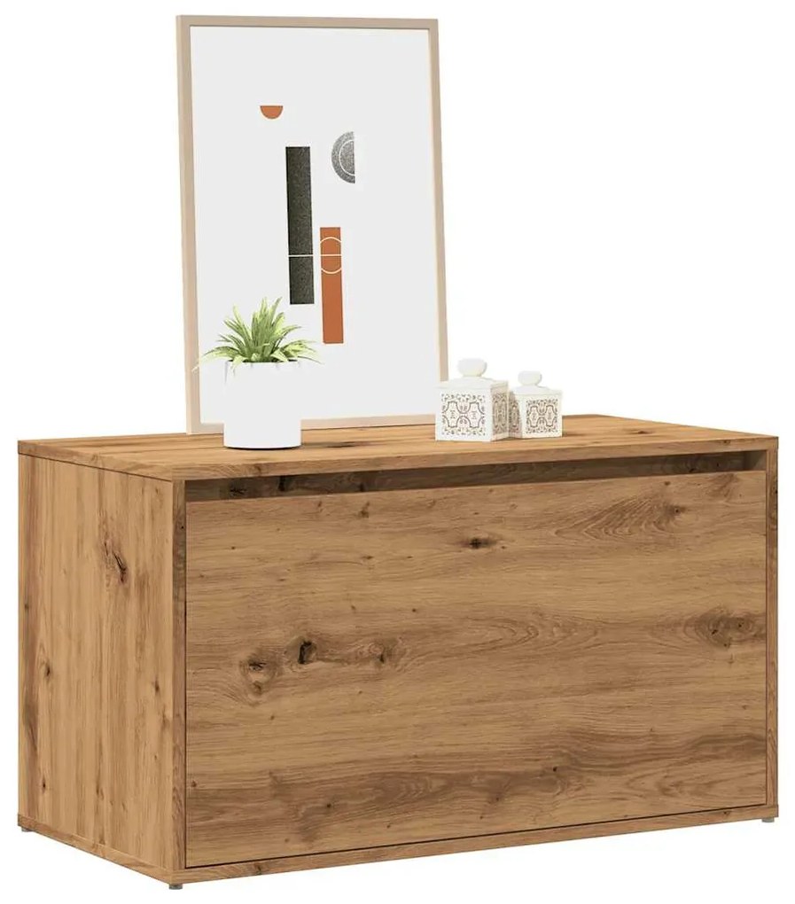 vidaXL Banco de corredor 80x40x45 cm contraplacado carvalho artesanal
