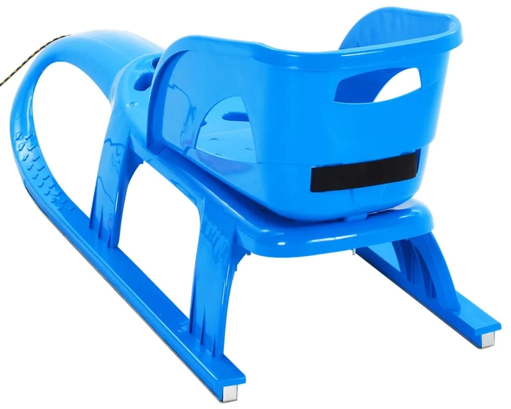 Trenó com assento 102,5x40x23 cm polipropileno azul