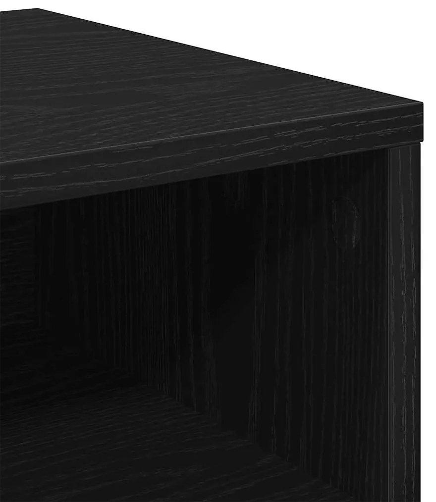 Armário de Cabeceira 2 pcs Carvalho preto 40 x 30 x 30 cm