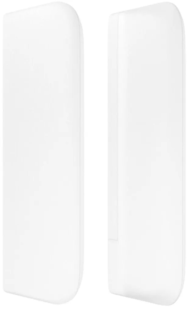 Cabeceira de cama c/ abas couro artificial 83x16x78/88cm branco