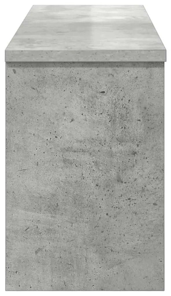 Cabideiro de Parede Cinzento cimento 80 x 20 x 30 cm