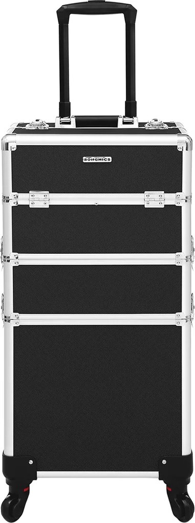 Mala maquilhagem 35 x 68,5 x 25 cm 3 em 1 preto