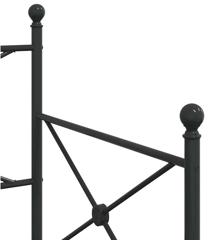 Cama de dia com gavetão sem colchão 75x190 cm aço preto
