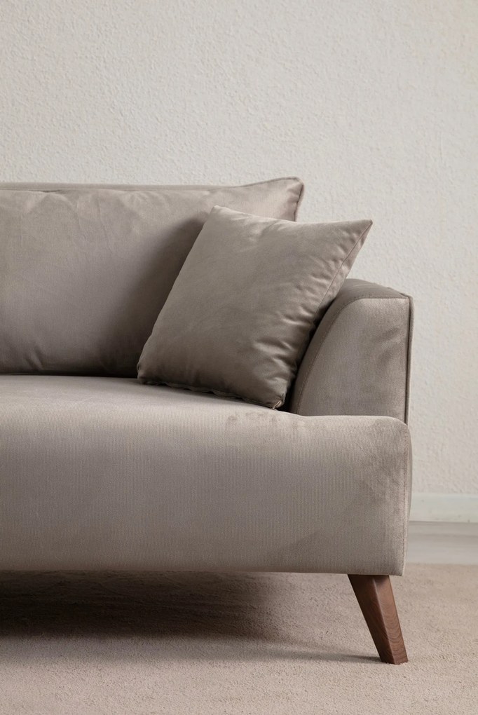 **** Sofá de 3 Lugares Buhara – Cinzento Claro – 100x78x220 cm
**