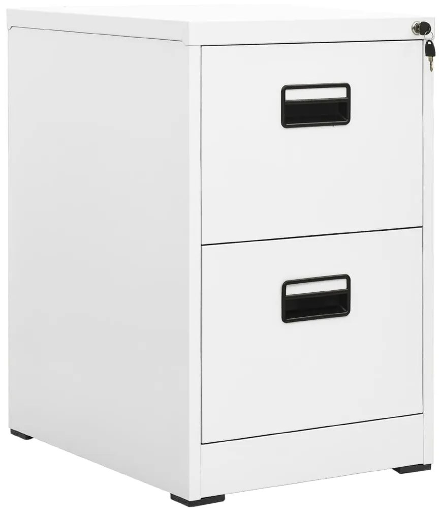 vidaXL Arquivador 46x62x72,5 cm aço branco