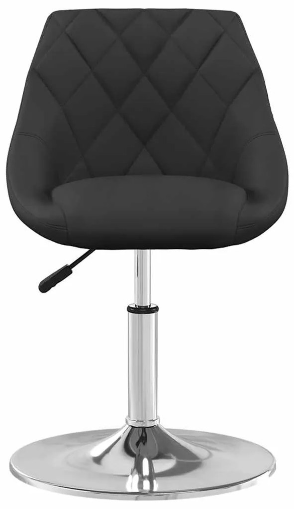 Cadeiras de jantar giratórias 2 pcs veludo preto