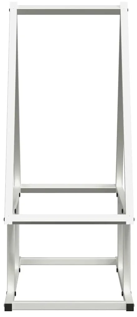 Suporte para lenha 50x25x60 cm aço laminado a frio branco