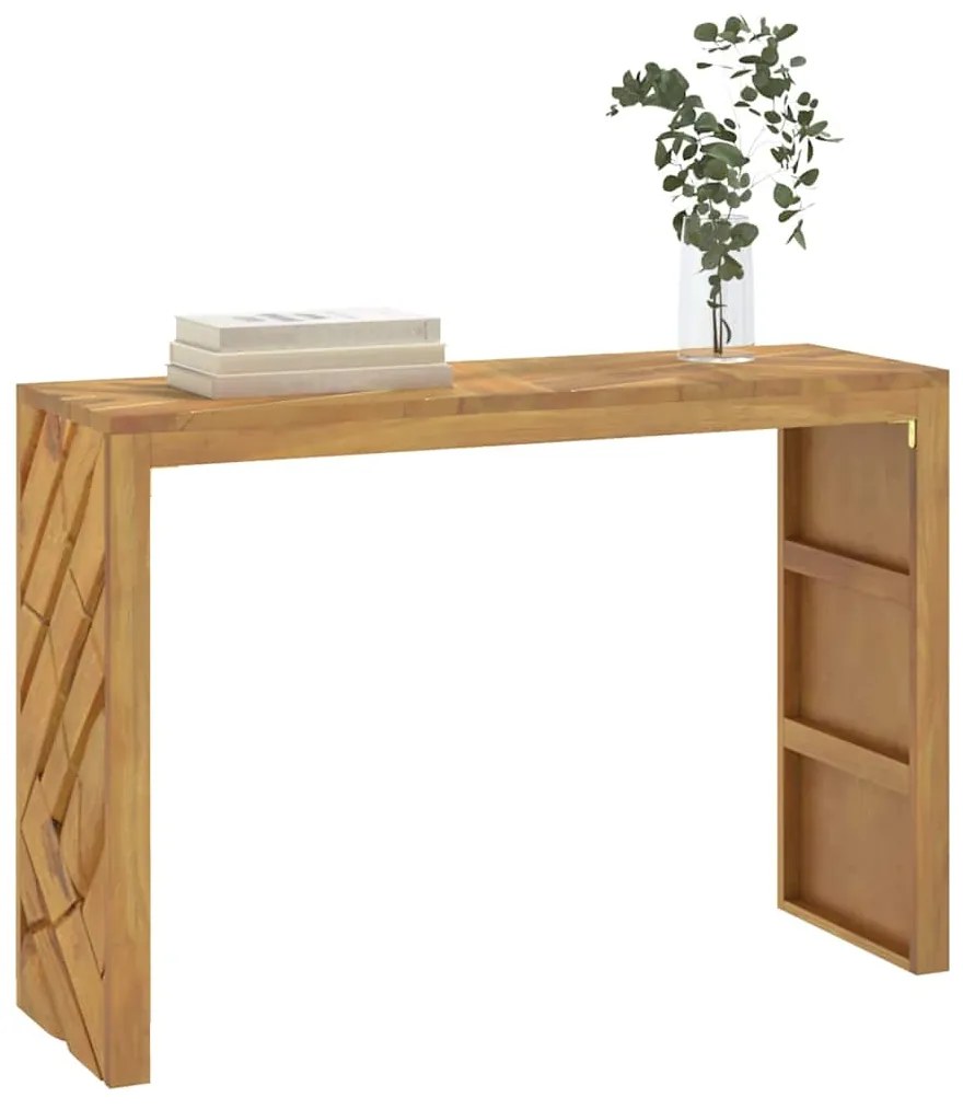 Mesa consola 110x35x75 cm madeira maciça teca