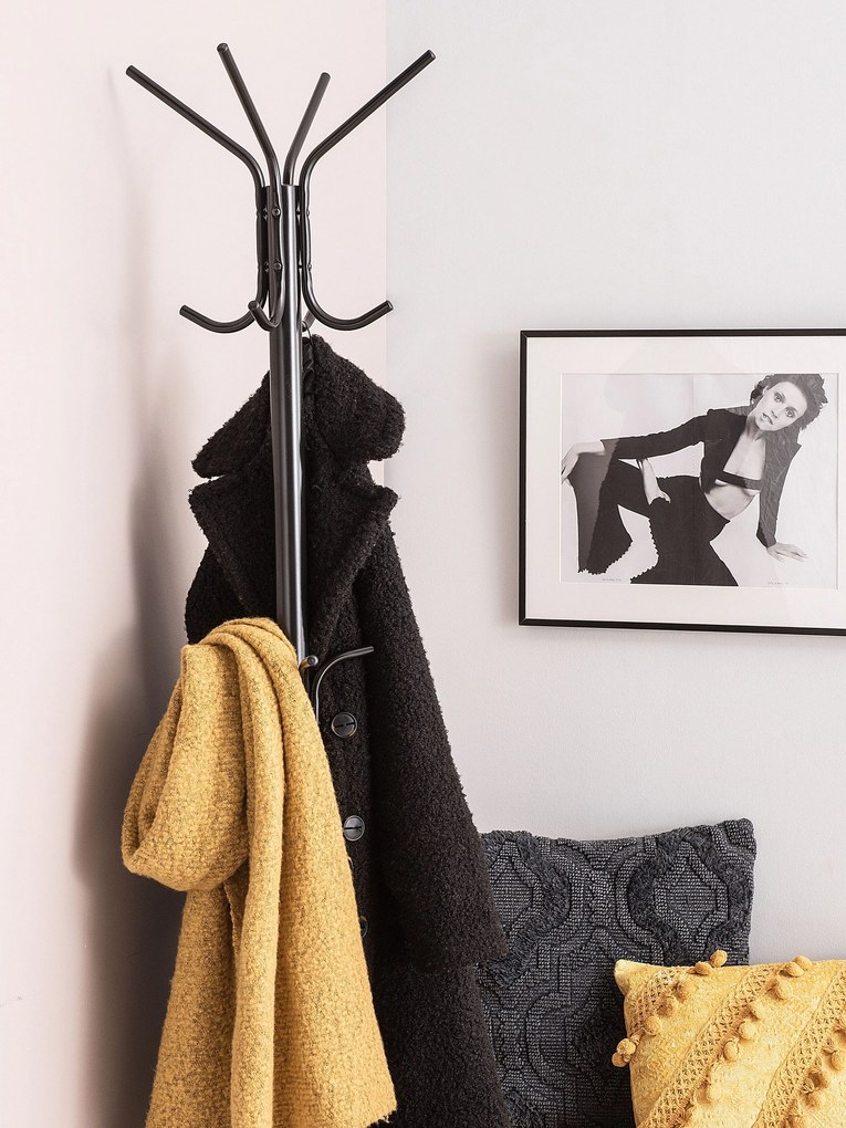 Bengaleiro preto 185 cm CLAXTON Beliani