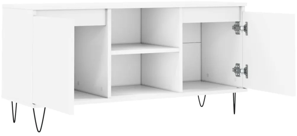Móvel de TV 104x35x50 cm derivados de madeira branco