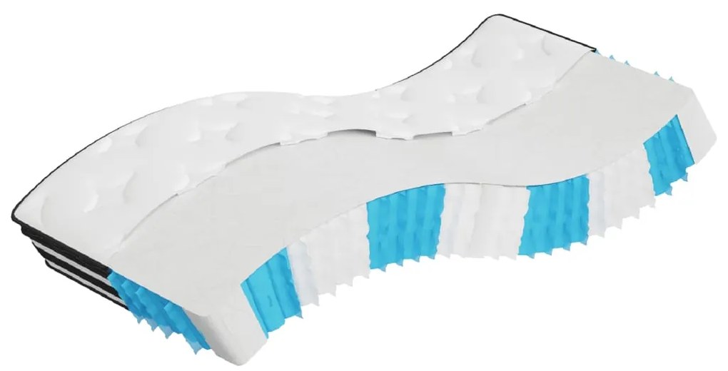 372926 vidaXL Colchão de molas ensacadas médio 70x200 cm