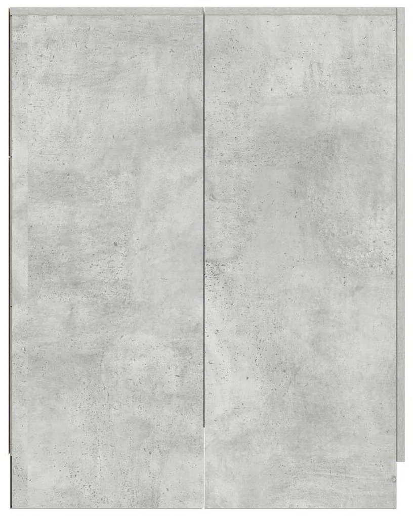 Armário máquina lavar roupa 71x71,5x91,5 cm cinzento-cimento