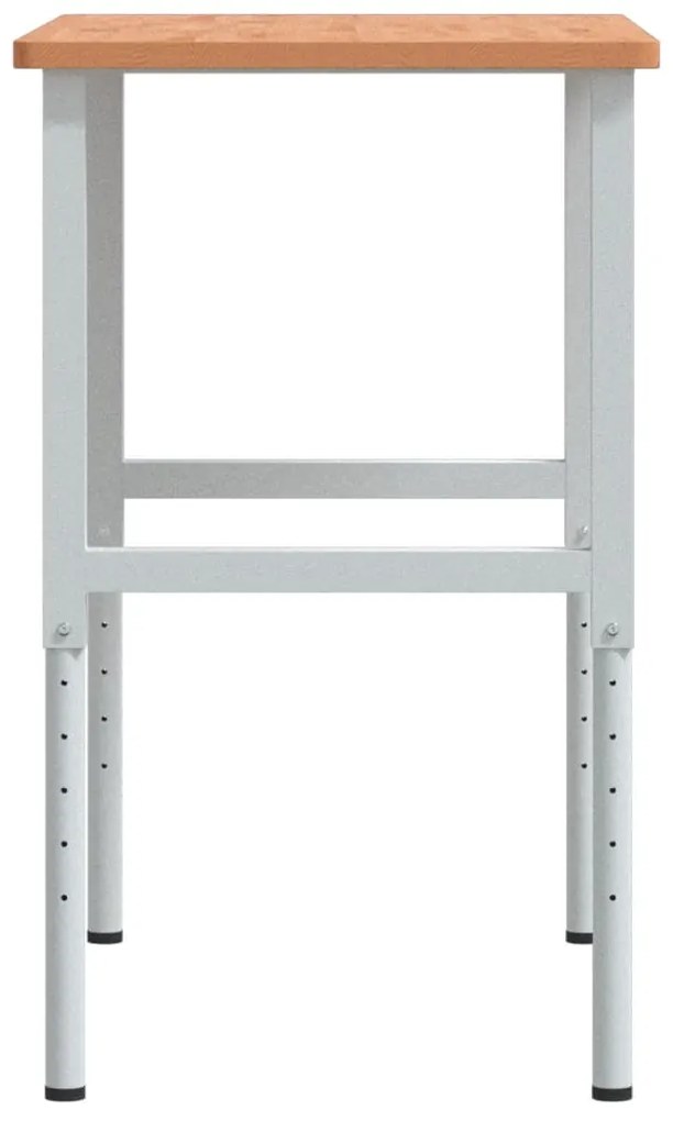Bancada retangular 100x60x(71,5-98) cm madeira de faia maciça