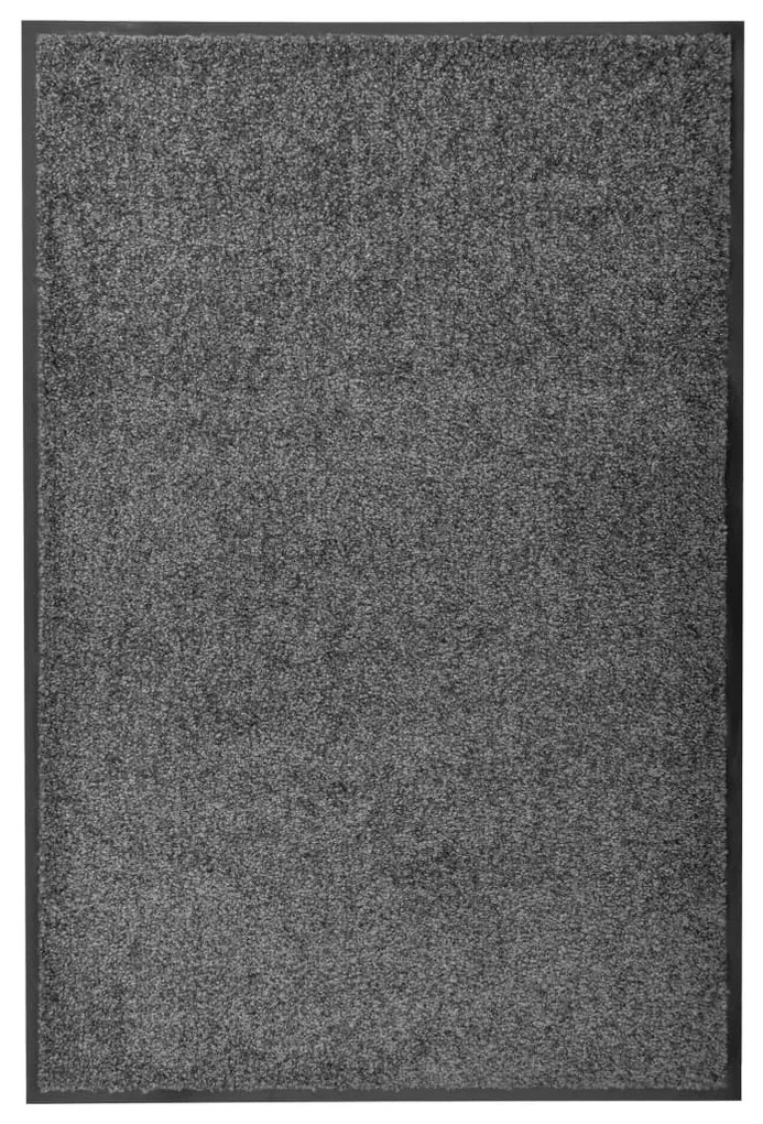 Tapete de porta lavável 60x90 cm antracite