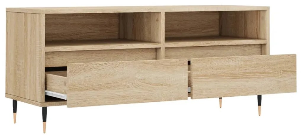 Móvel p/ TV 100x34,5x44,5 cm derivados madeira carvalho sonoma