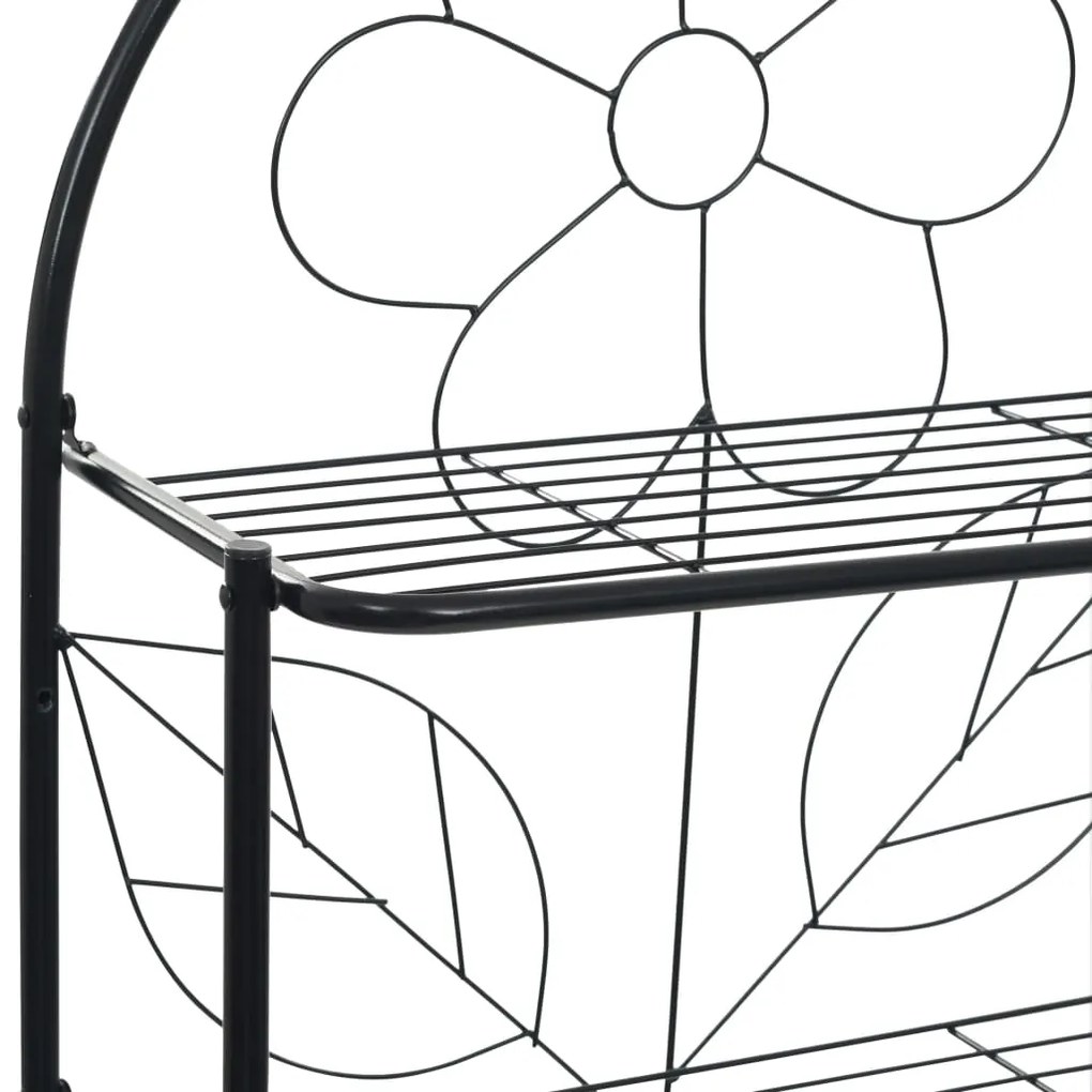 Toalheiro preto 60x33x174 cm