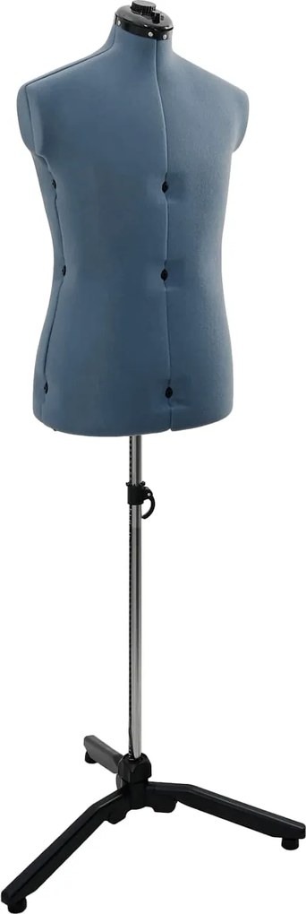 vidaXL Forma de Vestido Ajustável Feminina Azul 37.5-45.5 polegadas