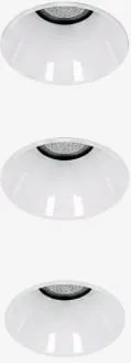 Pack De 3 Downlights Led Embutidos Sem Moldura Trimless Redondos Ø3,6 Cm Em Alumínio Orelva Branco & 3 W & 38º & Branco Frio 4000k - Sklum