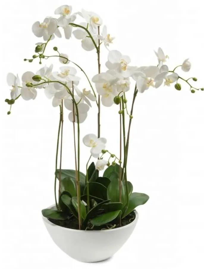 414483 Emerald Orquídea Phalaenopsis  artificial branco 80 cm 20.335C