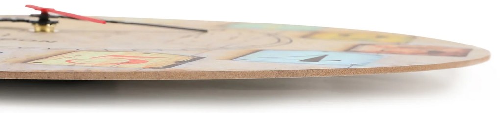 Relógio Decorativo MDF Ms-44 – Multicolor – 40 cm