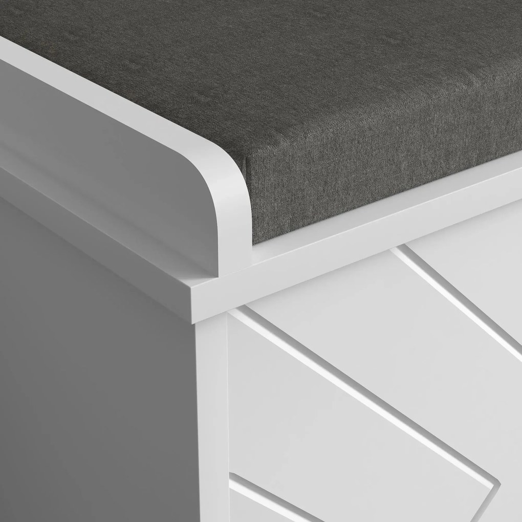 Banco Sapateira – Løvik – 80x26x44,5 cm – Branco