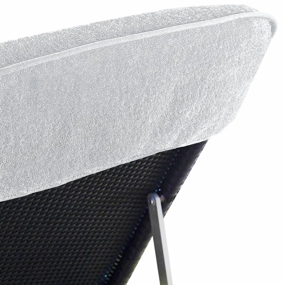 Toalhas de praia 2 pcs 60x135 cm tecido 400 GSM branco