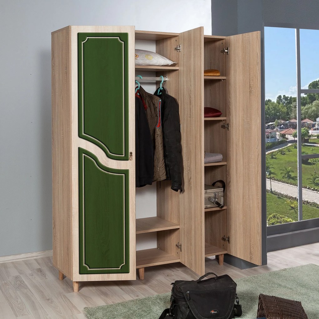 Roupeiro Mode – Carvalho Sonoma – 135 cm x 192 cm x 52 cm