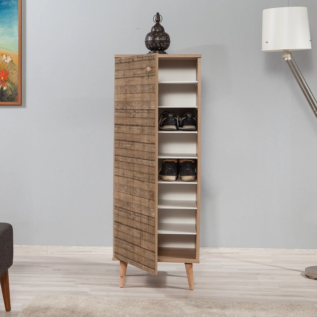 Sapateira Filinta – Carvalho Sonoma – 50x135x38 cm