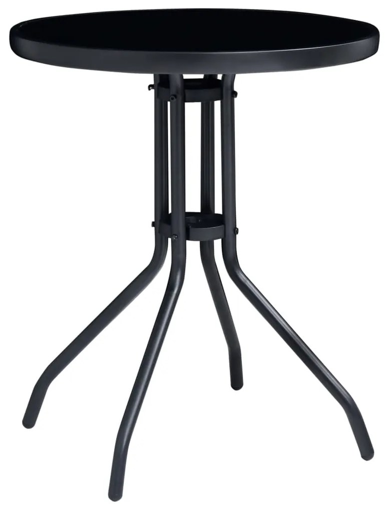 3 pcs conjunto de bistrô preto e antracite