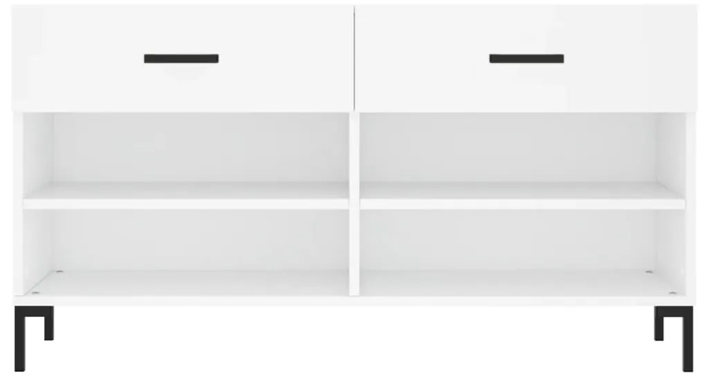 Banco sapateira 102x35x55 cm derivados de madeira branco