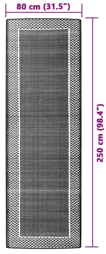 Tapete de exterior 80x250 cm ARAKIL PP verde