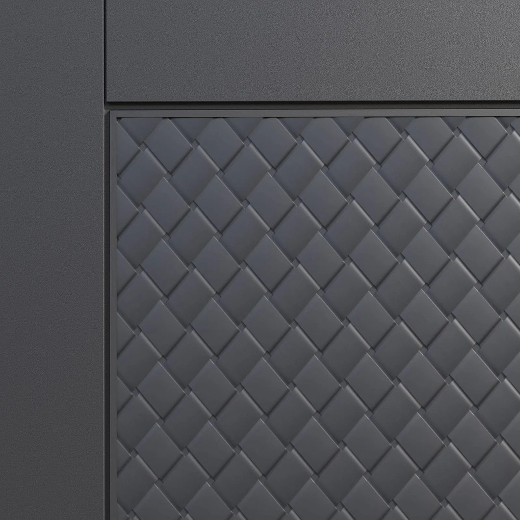 Caixa exterior com tampo Matuba 310L Rodas 119 x 48 x 60 cm Antracite