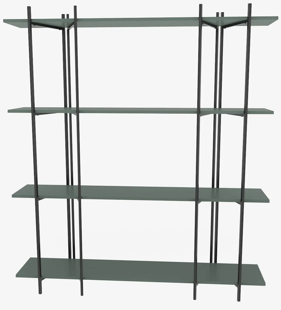 Estante Moss – Verde e Preto – 160x180x29,6 cm