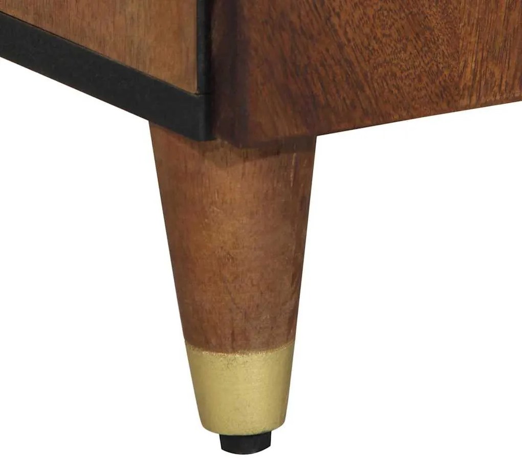 Sideboard 38x33x160 cm Madeira maciça de mangueira