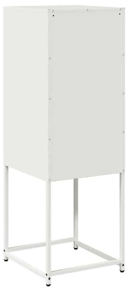 Aparador 36x39x107 cm aço laminado a frio branco