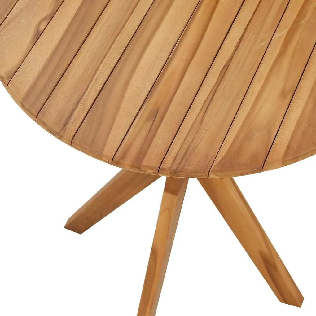 Mesa Bistro de Jardim Ø70x75 cm Madeira Sólida de Teca
