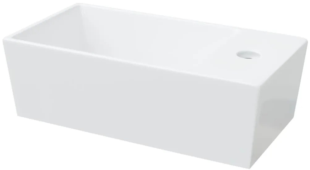 Lavatório 48x25x15 cm cerâmica branco