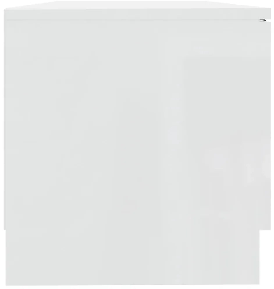 Móvel para TV 80x35x36,5 cm madeira processada branco brilhante