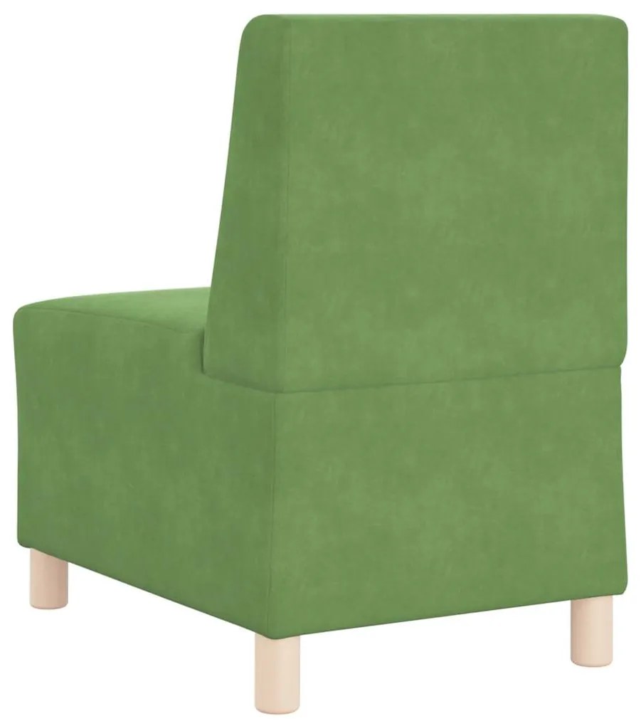 Poltrona 55 cm veludo verde-claro