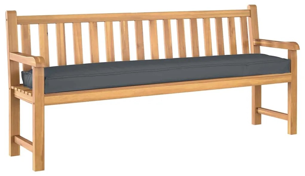 Almofadas para Banco 2 pcs Antracite 200x40x8 cm em Tecido Oxford
