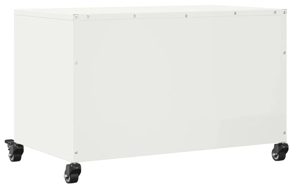 Móvel de TV 68x39x43,5 cm aço laminado a frio branco