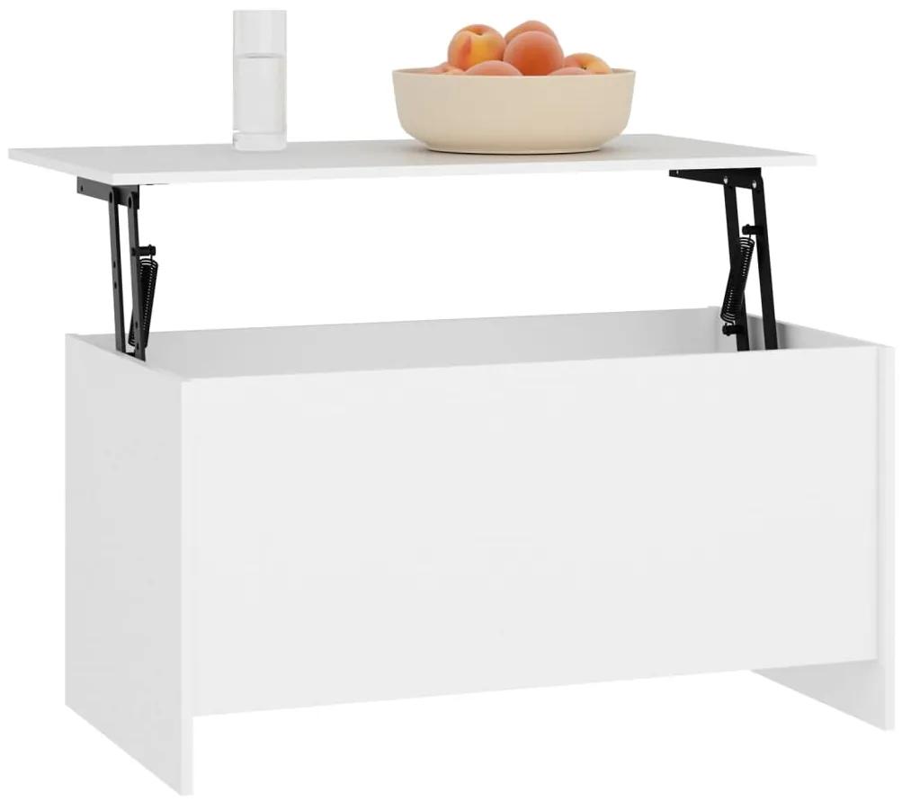 Mesa de centro 102x55,5x52,5 cm madeira processada branco