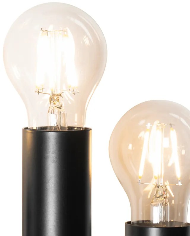 Aplique Art Deco Preto 6 Luzes - Tubi Art Deco